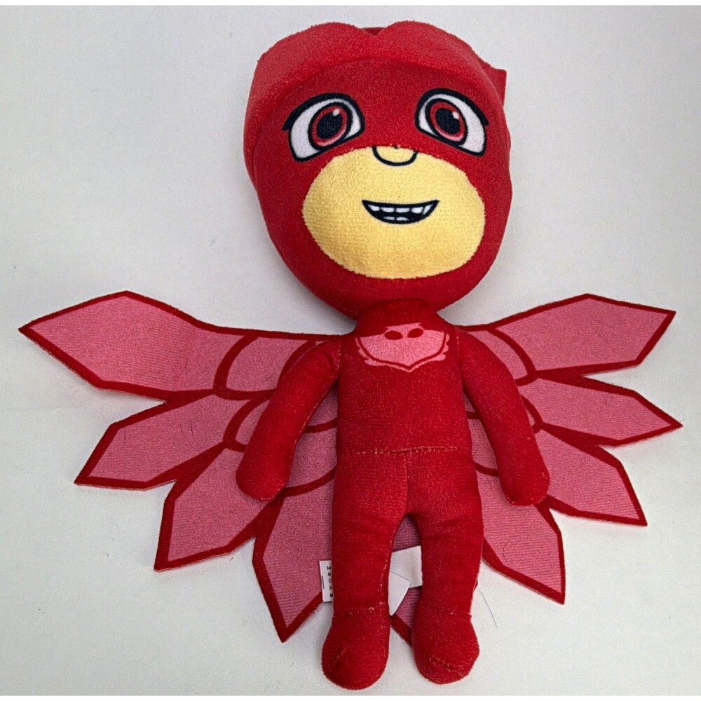 Toy Factory PJ Masks Owlette Plush Stuffed Character Toy Red Pink Wings 9 inch